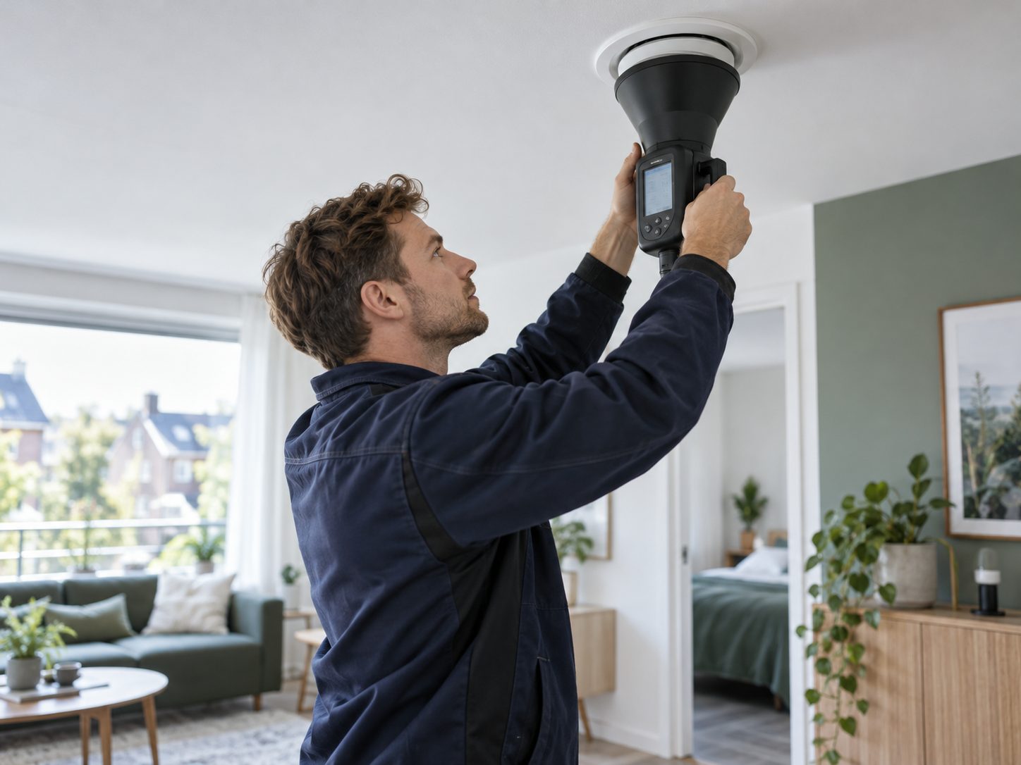 Onderhoud aan een ventilatiesysteem